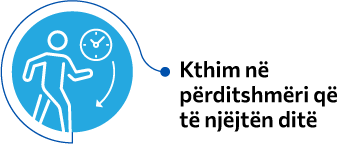 Kthim në përditshmëri që të njëjtën ditë